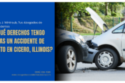 ¿Qué derechos tengo tras un accidente de auto en Cicero, Illinois?