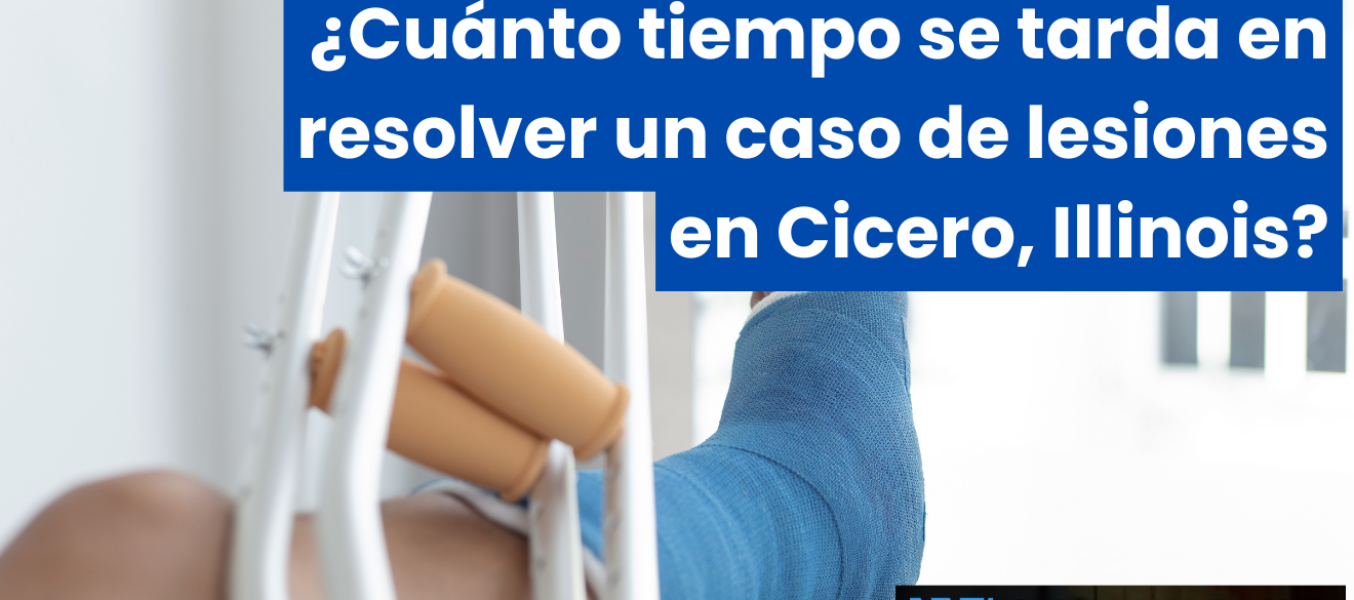 ¿Cuánto tiempo se tarda en resolver un caso de lesiones en Cicero, Illinois?