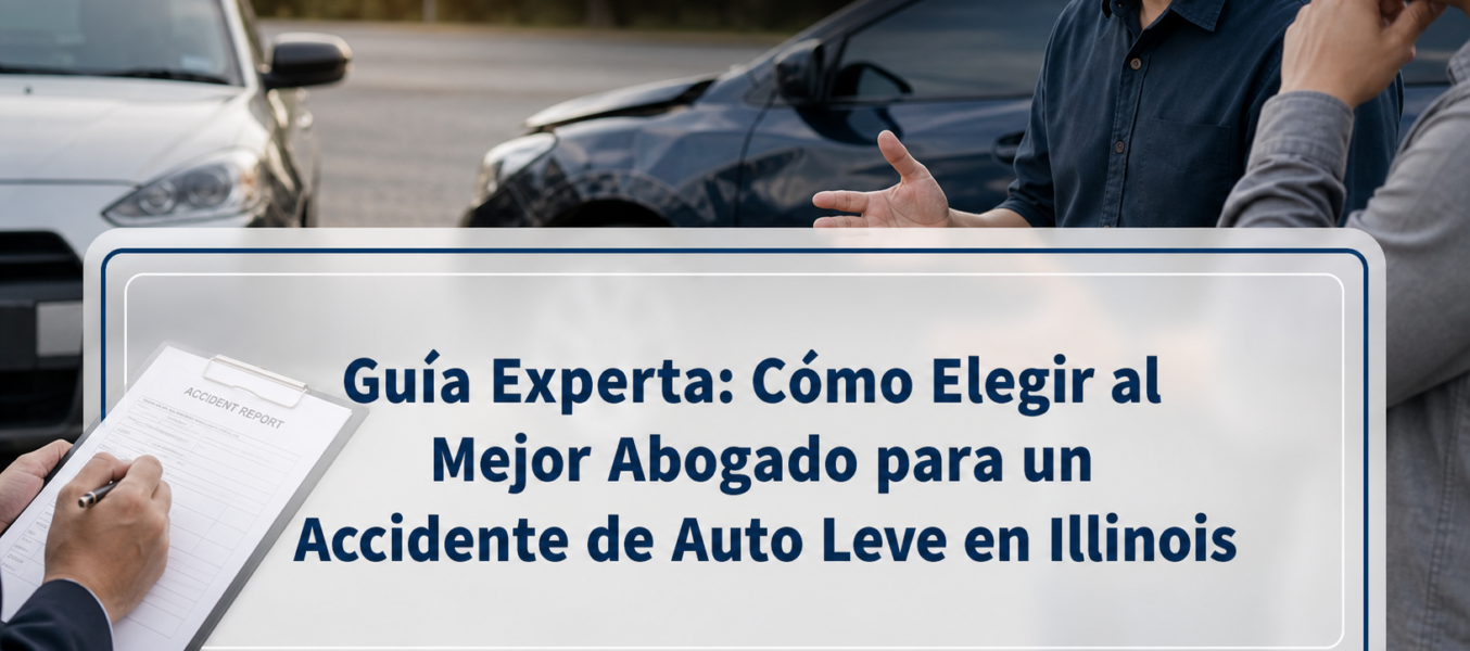 Guía Experta: Cómo Elegir al Mejor Abogado para un Accidente de Auto Leve en Illinois